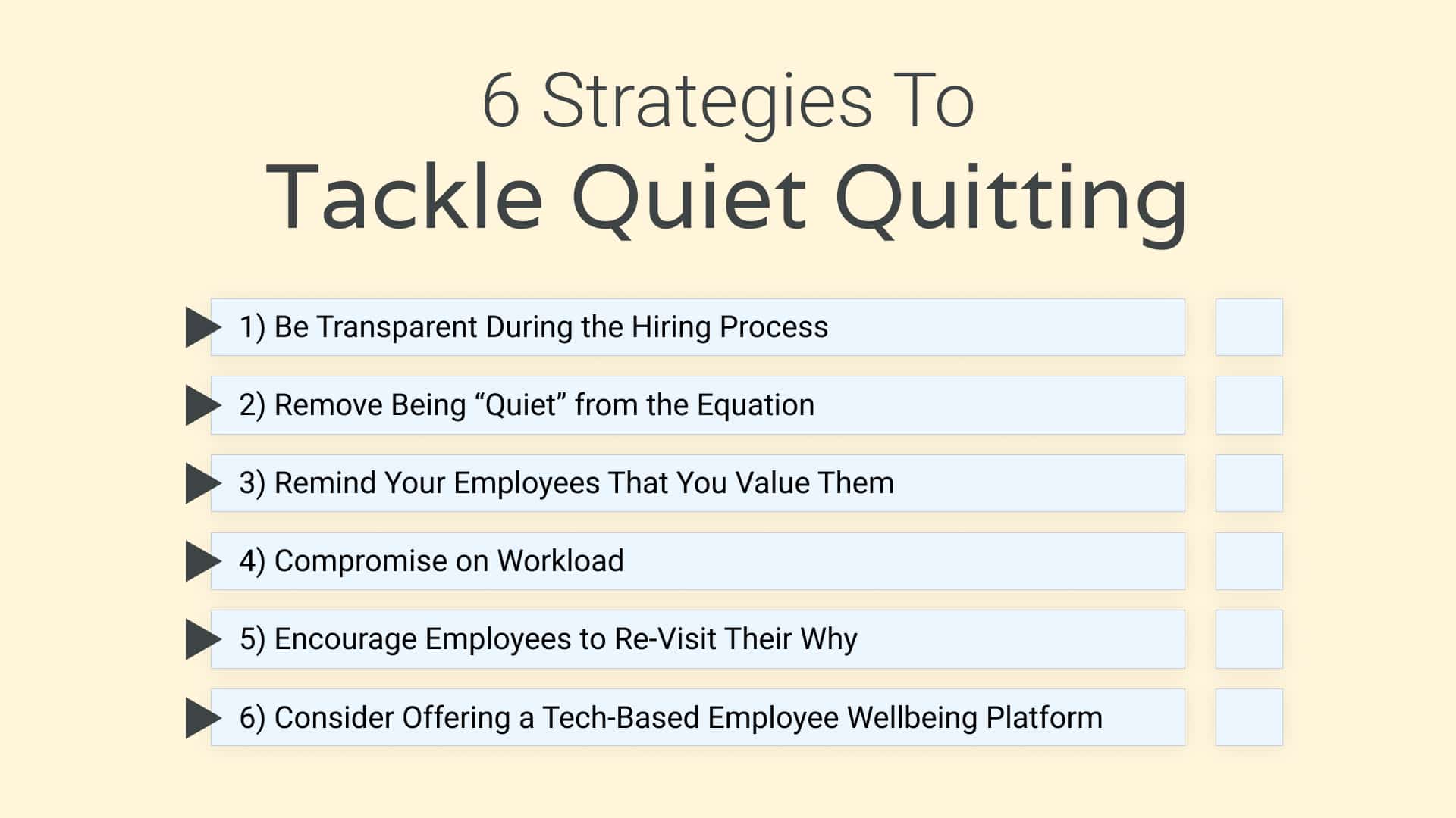 6 Strategies For Tackling Quiet Quitting - Oasis Connect